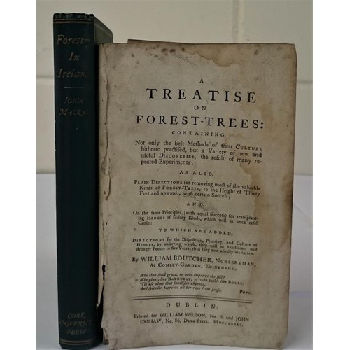 516 - Trees] Boutcher, W. A Treatise on Forest-Trees … best methods of their culture .. etc., Dubli... 