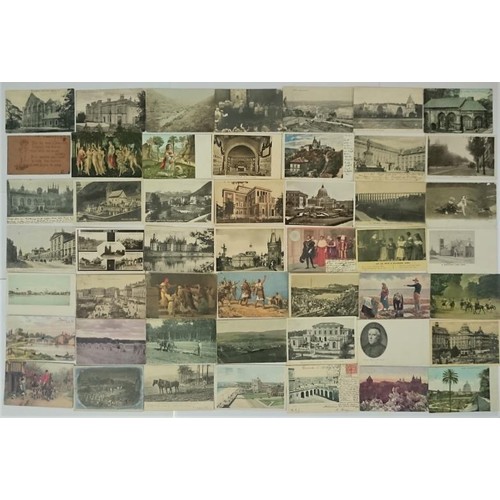 533 - Collection of Vintage Postcards. 1900-1920 period mostly. Many in colour. Landscape, portraits, cele... 