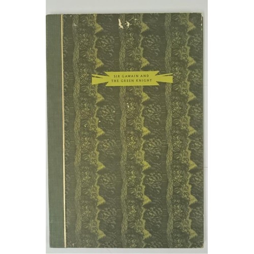 535 - O. Greenwood. (Translator) Sir Gawain and The Green Knight. 1956. Limited edit number 67. Folio. 12 ... 