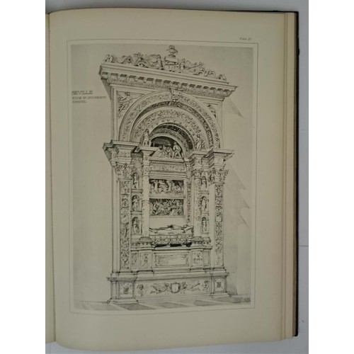 536 - A.N. Prentice. Renaissance Architecture & Ornament in Spain. 1893. 1st. Contemporary ornate gilt... 