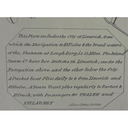 558 - Grass Island to Limerick and O’Brien’s Bridge. Printed and published for the Irish Inlan... 