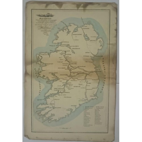 565 - Traveller’s Map of River Shannon arranged as a Guide to its lakes and several towns, gentleman... 