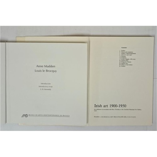 582 - Exhibition catalogue Anne Madden & Louis Le Brocquy at the Museum of Modern Art in Oaxaca in Mex... 