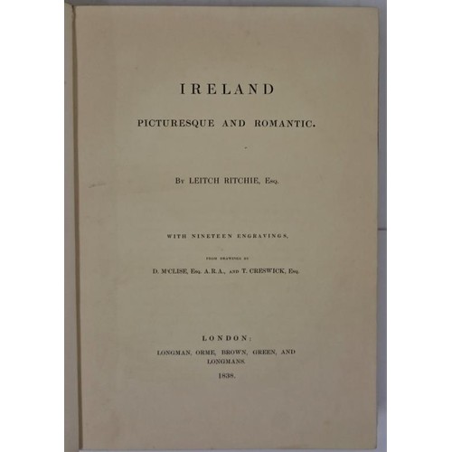 590 - Ireland Picturesque and Romantic Ritchie, Leith Published by Longman, Orme, Brown, Green, and Longma... 