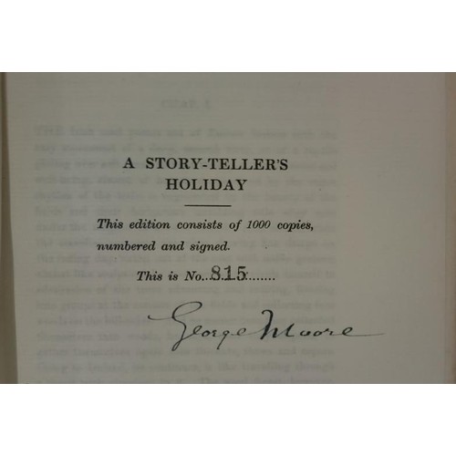 597 - Moore, George A Story-Teller’s Holiday Privately Printed by Cumann Sean-eolaig na h-Eireann, 1... 