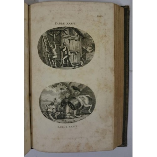 601 - John Gay. Fables. 1793. Numerous copper engravings. Fine contemporary calf. Armorial book plate