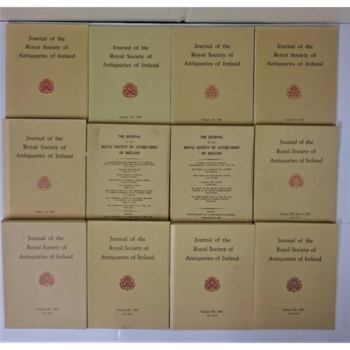 602 - Journal of the Royal Society of Antiquaries of Ireland 1968/1984. Broken run of 12 issues