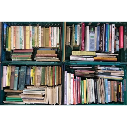 621 - 4 Boxes of Farming/Animal Husbandry interest Books. C 90