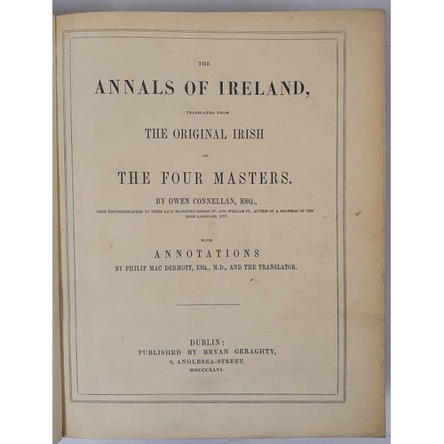 6 - The Annals of Ireland, translated from the Original Irish of the Four Masters With Annotations by Ph... 