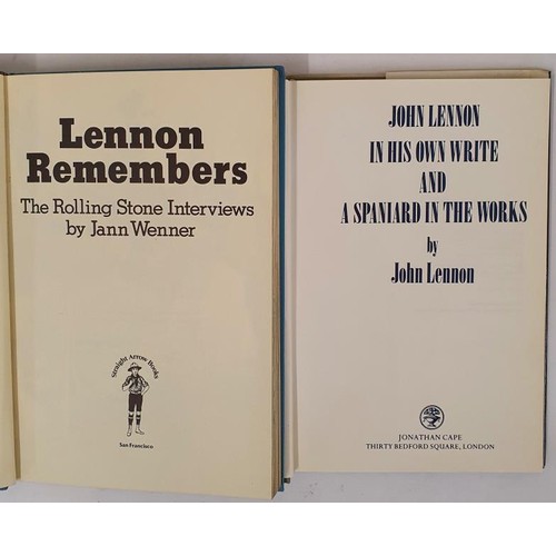 20 - Lennon Remembers (LENNON, John, Jann Wenner) Published by Straight Arrow Books, San Francisco, 1971;... 