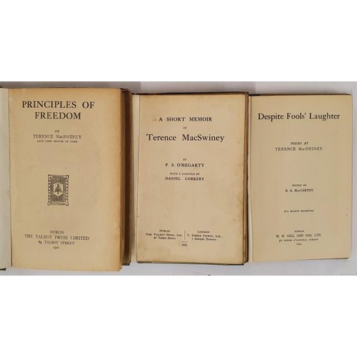 40 - Terence MacSwiney interest X 3 Titles: Principles of Freedom MacSwiney, Terence Published by Talbot ... 