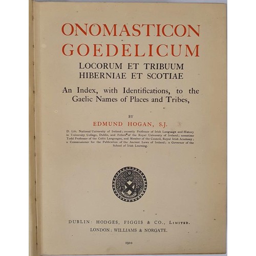 56 - Onomasticon Goedelicum. Locorum et Tribuum Hiberniae. Index, identifications to Gaelic Names of Plac... 