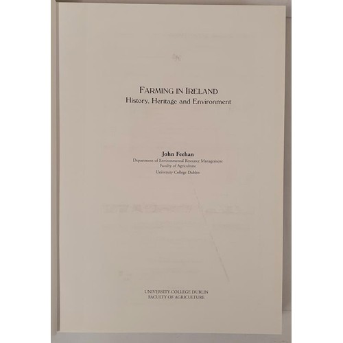 66 - Farming in Ireland. History, Heritage and Environment. John Feehan. 2003. 605 pages. large format. d... 