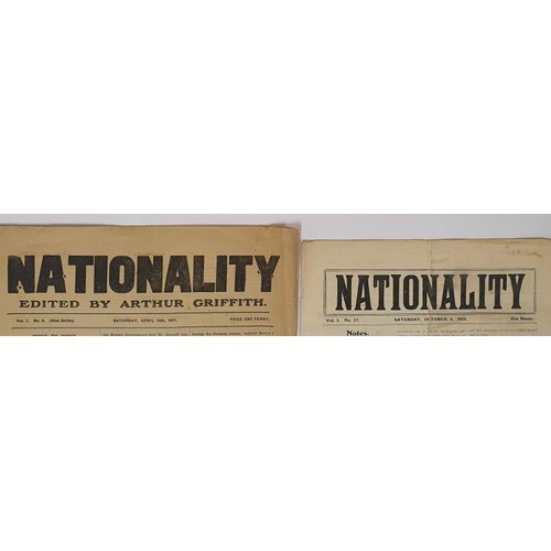 77 - 2 Copies of the Nationality; The United Irishman journal collapsed in 1906 following a libel suit. G... 