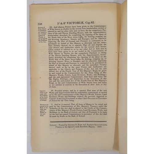 81 - An Act For enabling the construction of wide streets to sell and her Majesty to purchase, certain he... 