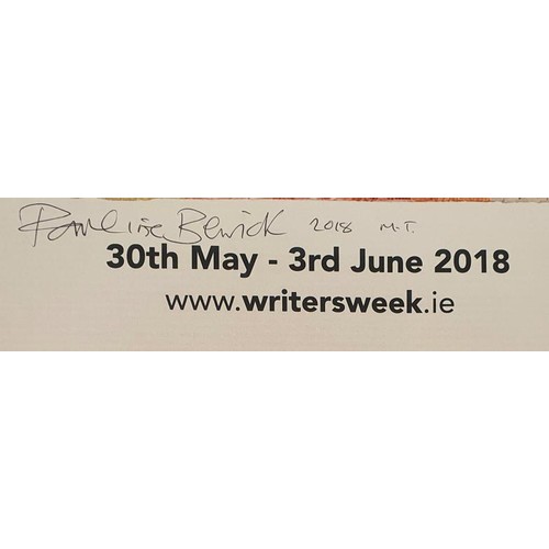 89 - Pauline Bewick; Listowel Writer’s week limited edition poster 2018, signed by Pauline Bewick