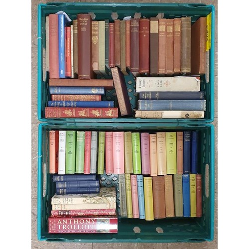 93 - Anthony Trollope - a collection of 36 vols; and a large box of similar novels etc. (2 boxes)