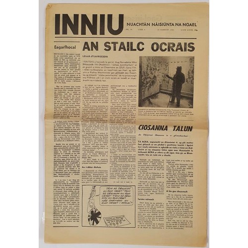 96 - Inniu. A wonderful collection of the Irish language newspaper published by Gael Linn during the 1970... 