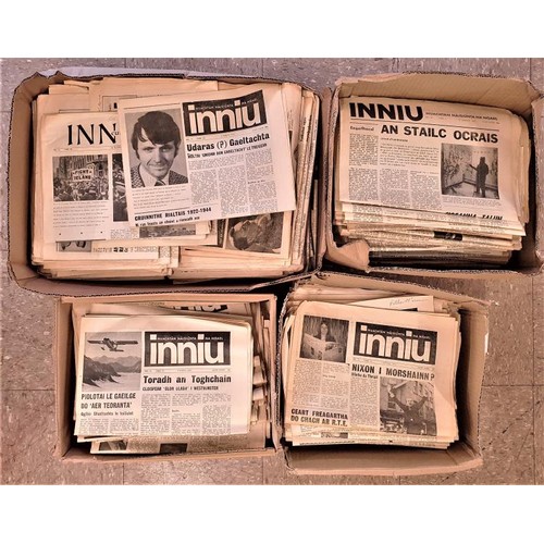 96 - Inniu. A wonderful collection of the Irish language newspaper published by Gael Linn during the 1970... 