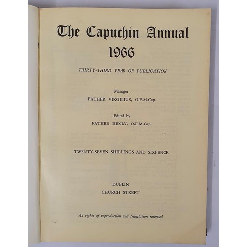 100 - The Capuchin Annual 1966. Large format. The scarce edition commemorating the 1916 rebellion.