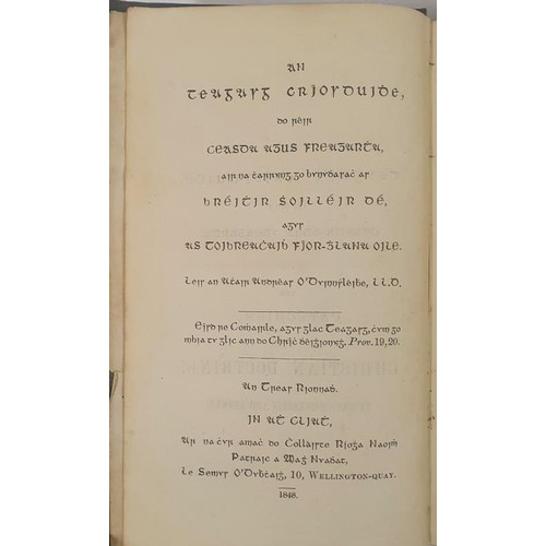 124 - Rev. Andrew Donlevy. The Catechism of the Christian Doctrine and AnTeugasm Criosduide de reir Ceasda... 