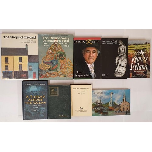 377 - Irish Interest X 9 Titles: The Shops of Ireland by Sean Rothery; The Rediscovery of Ireland's Past 1... 