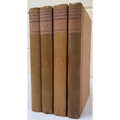 386 - THE COMPLETE WORKS OF WILLIAM WYCHERLEY. ( Montague Summers, Edits.,) Published by Nonesuch Press,, ... 