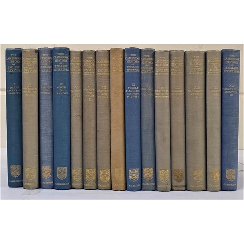 387 - The Cambridge History of English Literature (Full 15 Volume Set) Ward, A. W. ; Waller, A. R. Publish... 