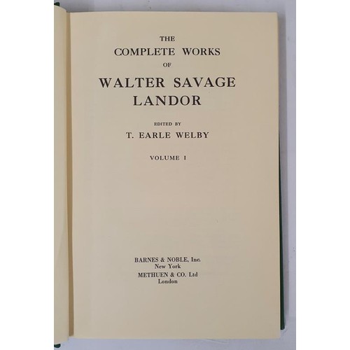 389 - The Complete Works of Walter Savage Landor Landor, Walter Savage Published by Barnes & Noble [19... 