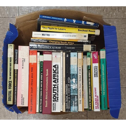 397 - 30 books in relation to South Africa and Apartheid