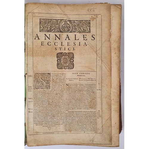 402 - 14 Large Volumes of the Ecclesiastical Annals of the Barony. A very detailed history of the Church f... 