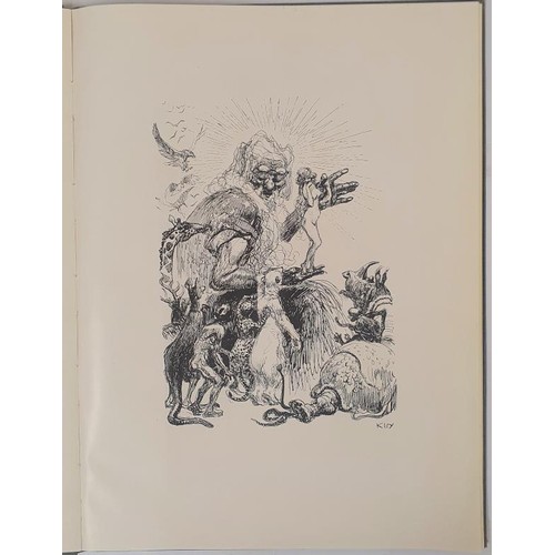 403 - G. Grosz. The Drawings of Heinrich Kley. 1947. Folio. Semi-erotic plate book