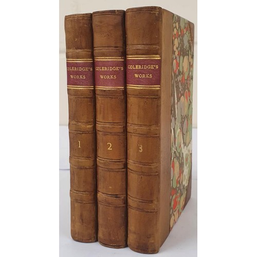 450 - The Poetical Works of S.T. Coleridge in Three Volumes. Published by Pickering 1834. Half Calf