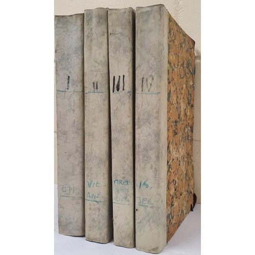 459 - Sancti Eusebii Hieronymi Stridonensis Presbyteri Operum - 4 volumes on Saint Eusebius of Jerome &nda... 