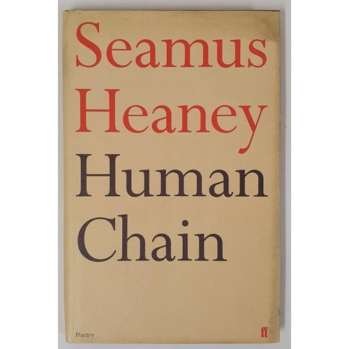 480 - Seamus Heaney. Human Chain. 2010. 1st. Fine d.j.