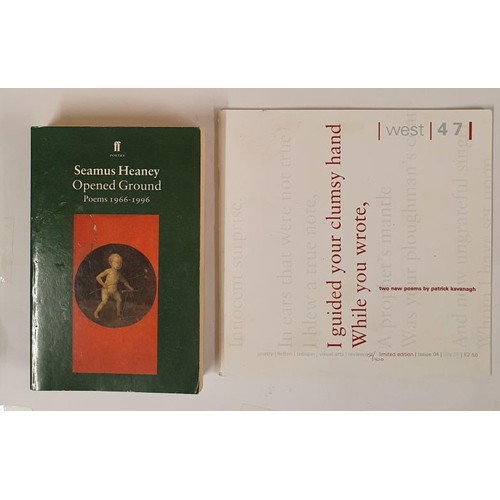 484 - Seamus Heaney. Opened Ground 1966-1996 and West 47 -Galway Arts Centre. Limited edition (400) contai... 