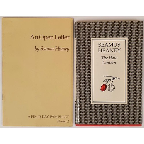 486 - An Open Letter Heaney, Seamus Published by Field Day Publications, 1983, Paperback. 14pp. A Field Da... 