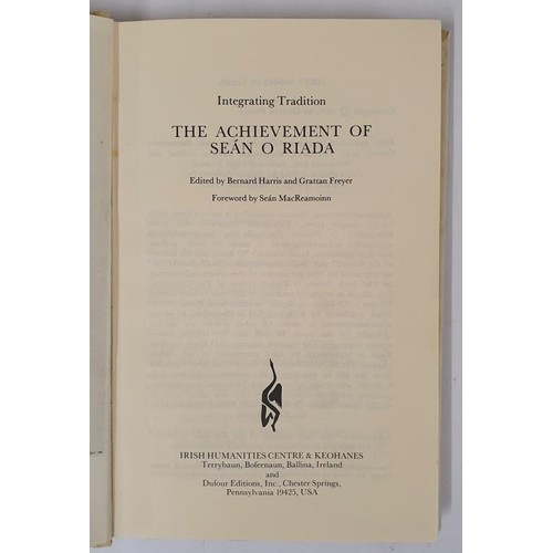 490 - Bernard Harris & Grattan Frayer; The Achievement of Seán O Riada first edition, first pri... 