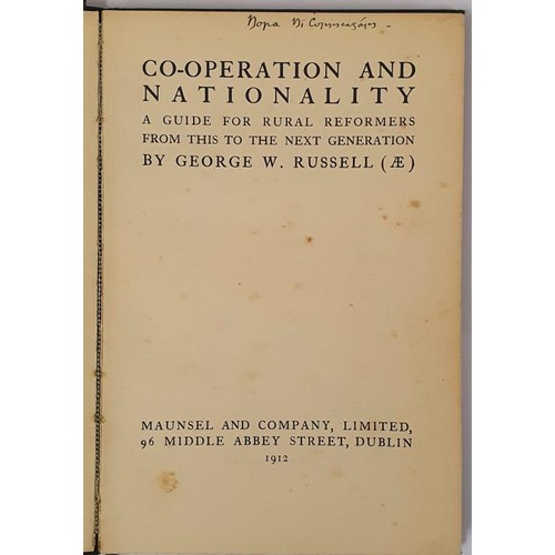 524 - Co-Operation and Nationality A Guide for Rural Reformers from this to the next gneration George W Ru... 