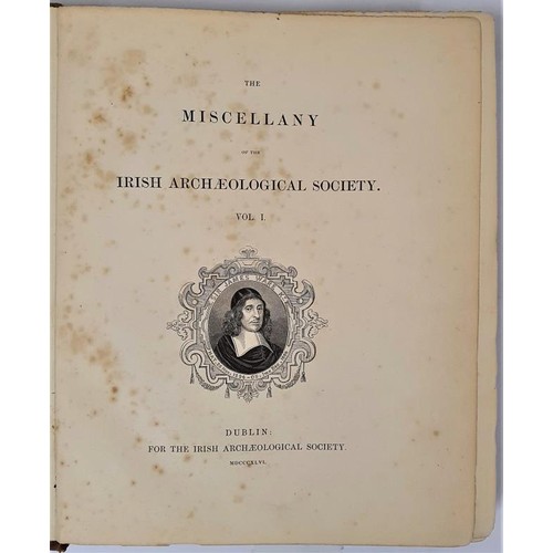 541 - The Miscellany of the Irish Archaeological Society. Ancient Poem of St. Colmcille, Pedigree of Docto... 