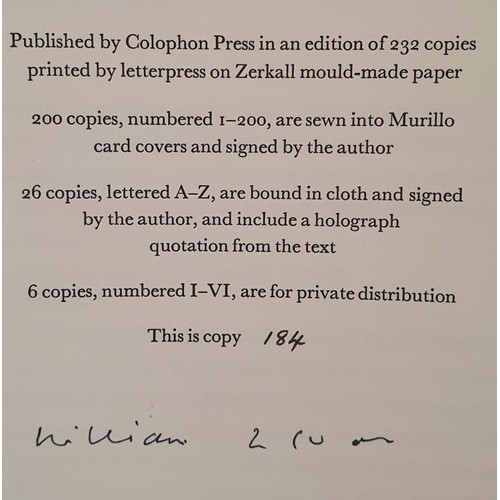 548 - William Trevor; Low Sunday 1950, signed limited edition 184/232, Colophon Press 2000