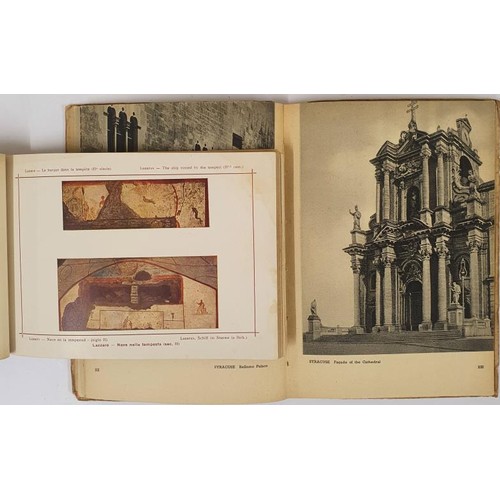 553 - Album Delle Catacombe di S. Callisto Roita. C.1920. Coloured plates & Sicily.1950. Numerous illu... 