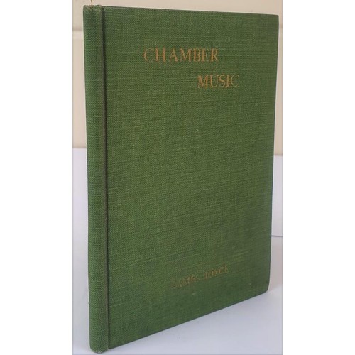 557 - James Joyce. Chamber Music. Boston. Cornhill Co. 1918. First U.S. unauthorised copy. Very fine in or... 