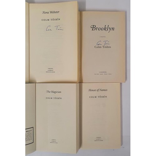 599 - Colm Toibin – Brooklyn, First American proof copy. Nora Webster, First UK proof copy. Both sig... 