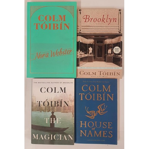 599 - Colm Toibin – Brooklyn, First American proof copy. Nora Webster, First UK proof copy. Both sig... 