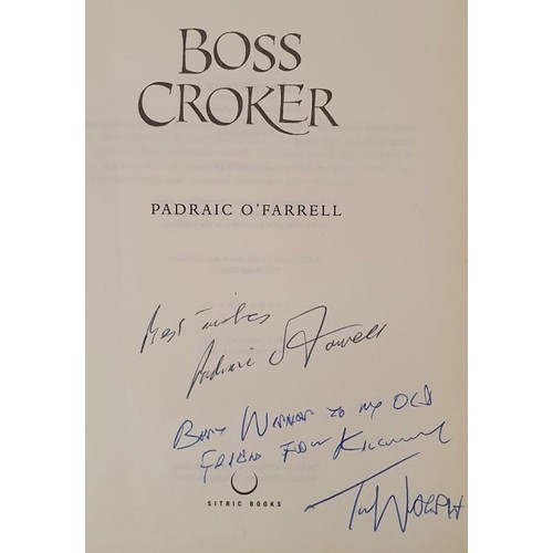 607 - Irish Interest: Boss Croker by Padraic O'Farrell SIGNED; An Irish Journey by Sean O'Faolain, illustr... 