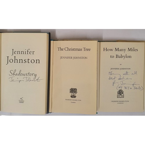 617 - Jennifer Johnston – How Many Miles to Babylon, 1974. . The Christmas Tree. 1981. Both UK first... 