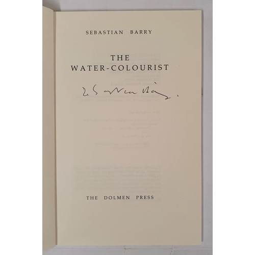 620 - Sebastian Barry; The Water-Colourist, signed first edition, French flaps, Dolmen Press 1983