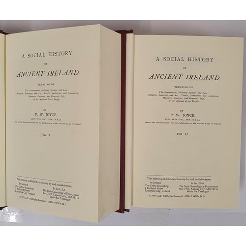 629 - A Social History of Ancient Ireland, Treating of Government, Religion, Law, Art, Trade, Manners and ... 