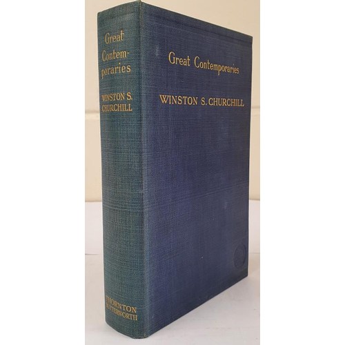 638 - Winston S. Churchill. Great Contemporaries [First Edition]. London: Thornton Butterworth Ltd. Britis... 